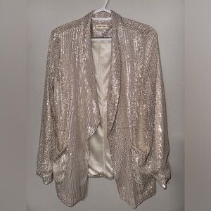 Main Strip Sequined Blazer